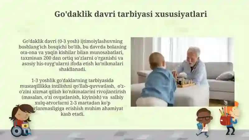 Go'daklik davri tarbiyasi xususiyatlari 3