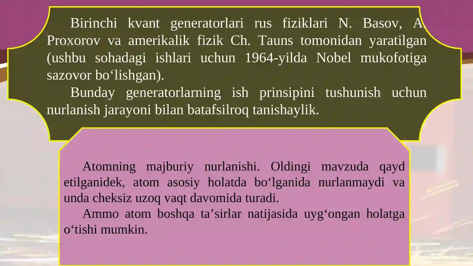 11-sinf fizika darsligi: lazer va ularning turlari 3