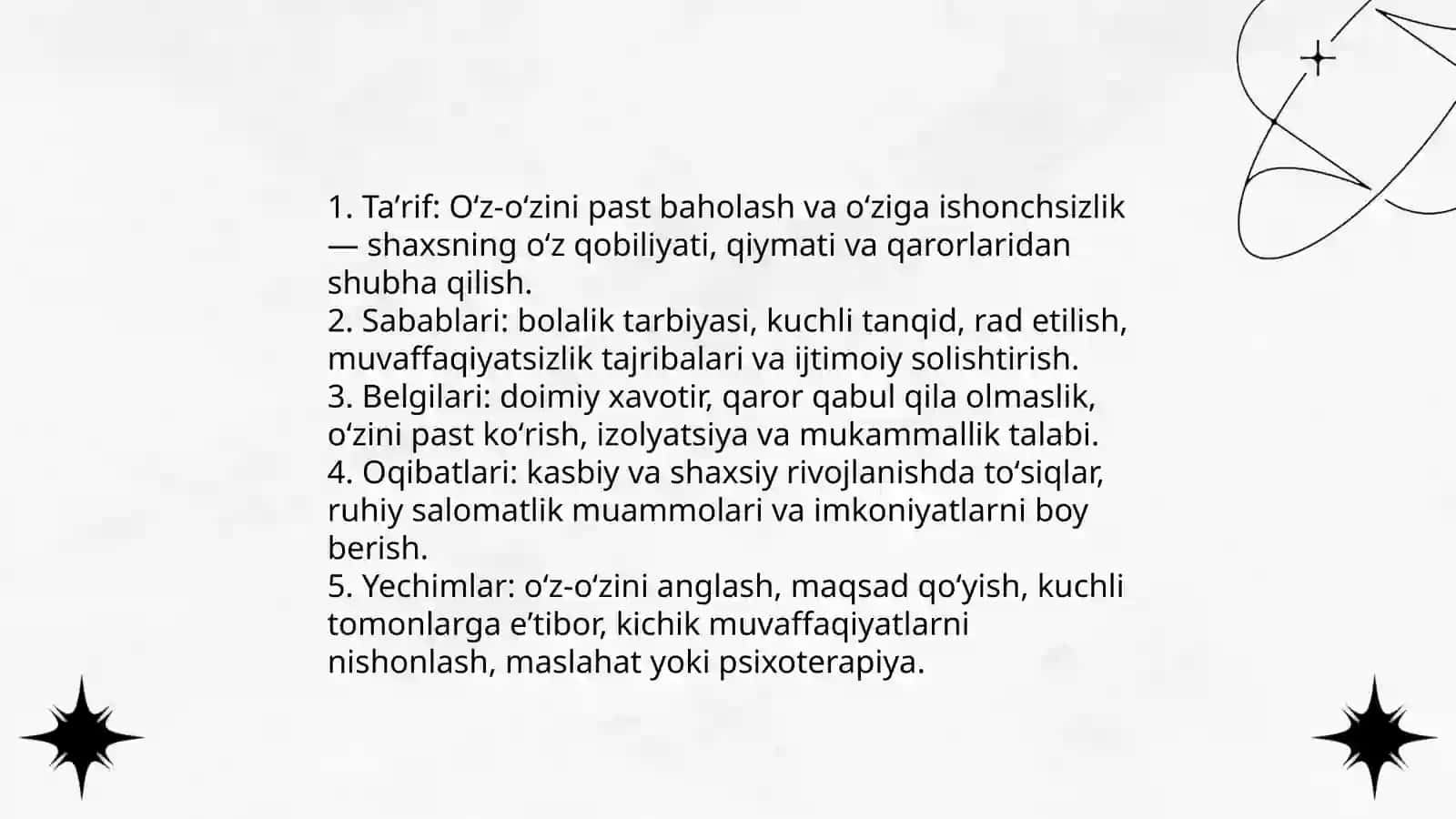 Shaxs rivojlanishida yuzaga kelishi mumkin boʻlgan muamolar 3