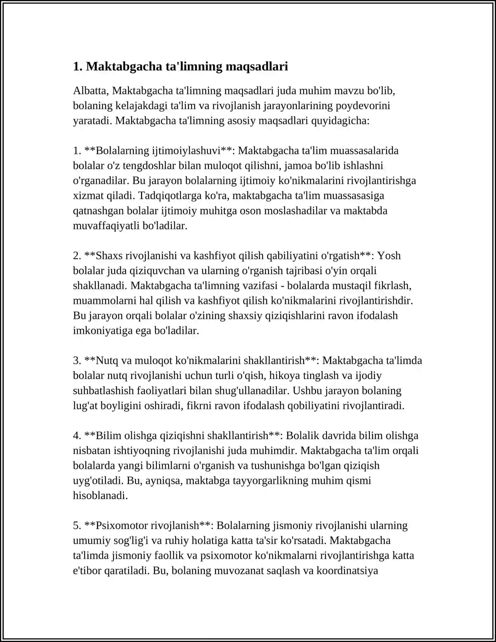 MAKTABGACHA TAʼLIM TARBIYANING DAVLAT STANDARTLARI 3