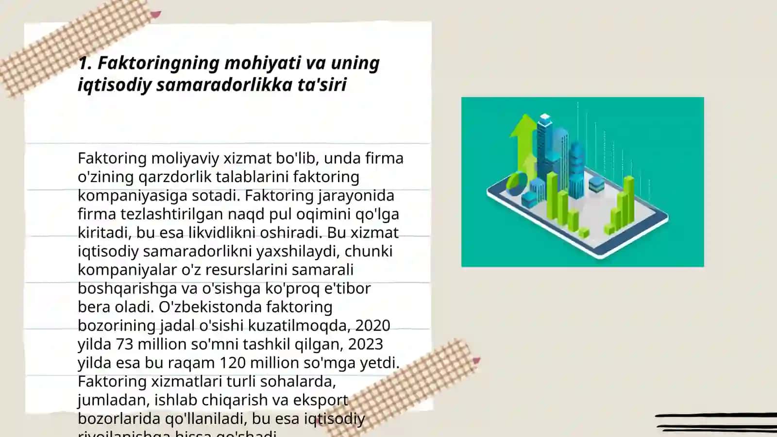 Iqtisodiy samaradorlikni oshirishda faktoring va forfeyting operatsiyalari 3