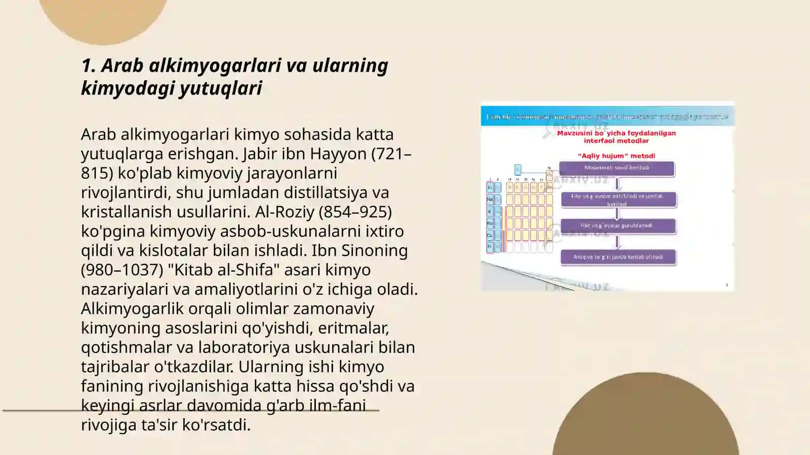 Arab alkimyogarlari va ularning kimyodagi yutuqlari 3