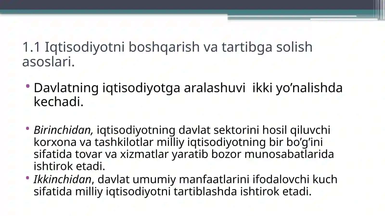 Iqtisodiy xavfsizlik va iqtisodiyotni davlat tomonidan tartibga solish 3