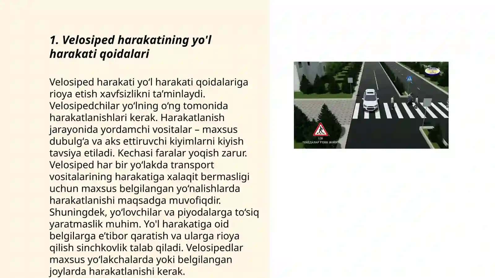 Velosipedlar harakatini tadqiq qilish 3