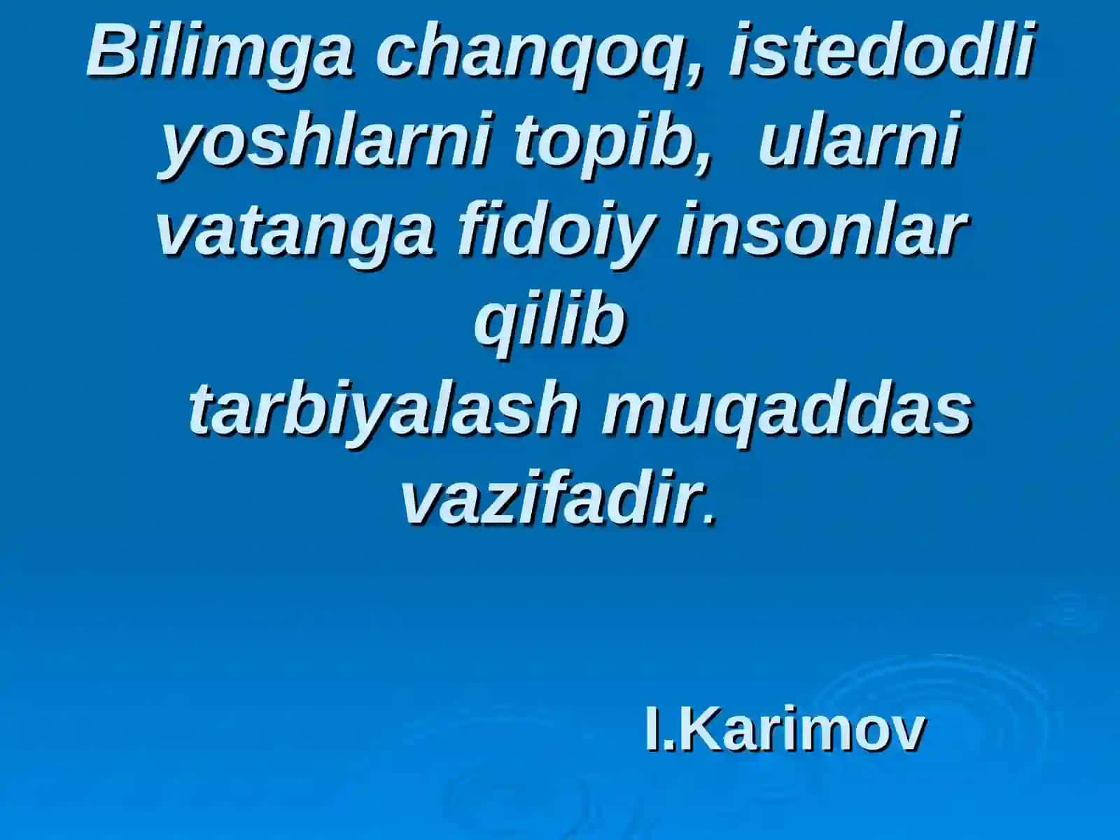 "Oila jamiyatning buguni va ertasi negizidir" DARS ISHLANMASI 3
