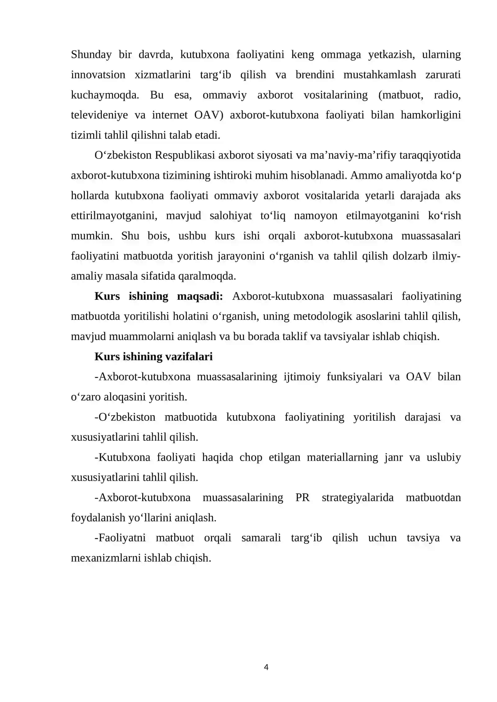 Axborot-kutubxona muassasalari faoliyatini matbuotda yoritilishining tahlili 3