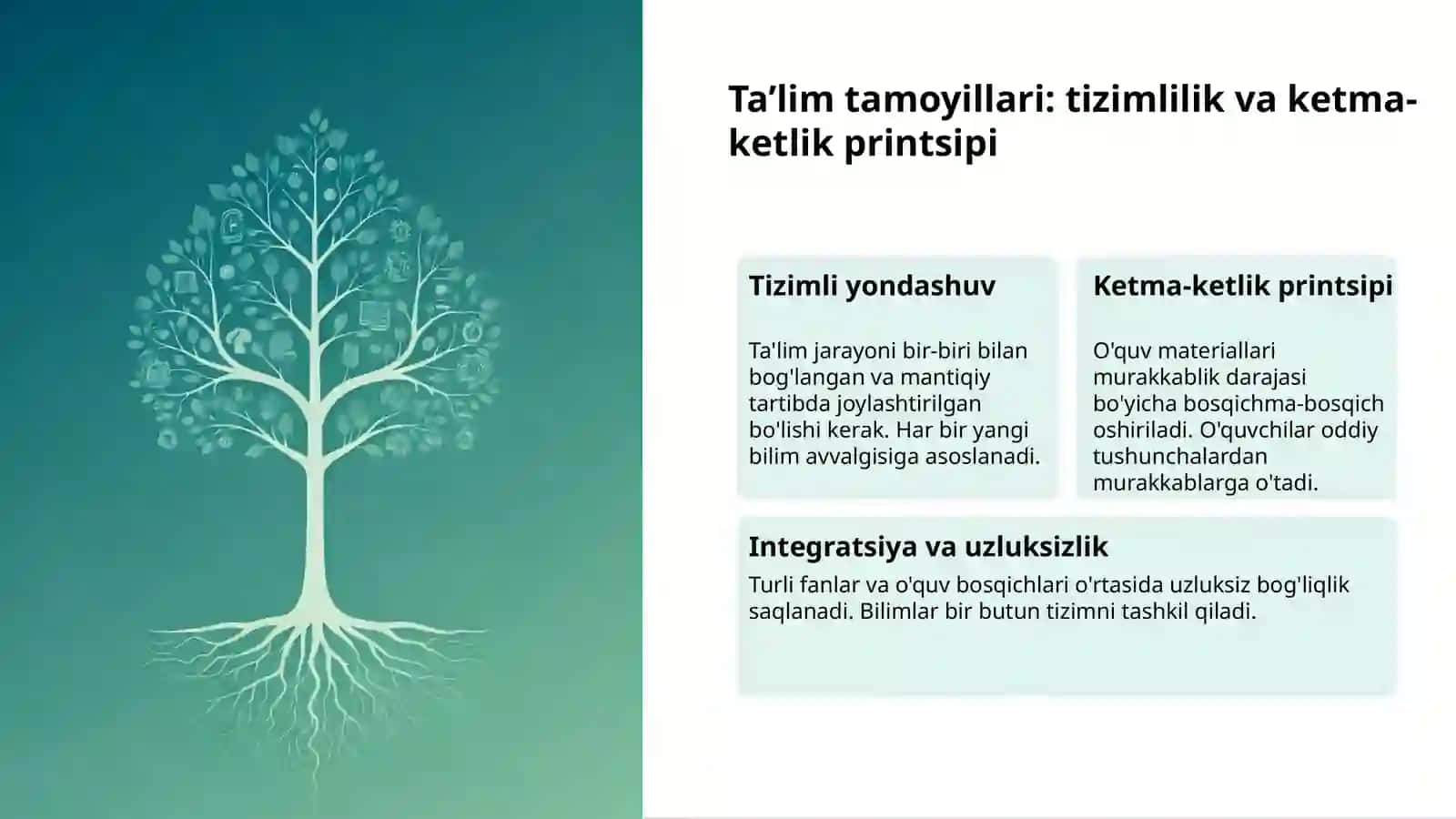 Ta'lim tamoyillari: psixologik va fiziologik asoslar 3