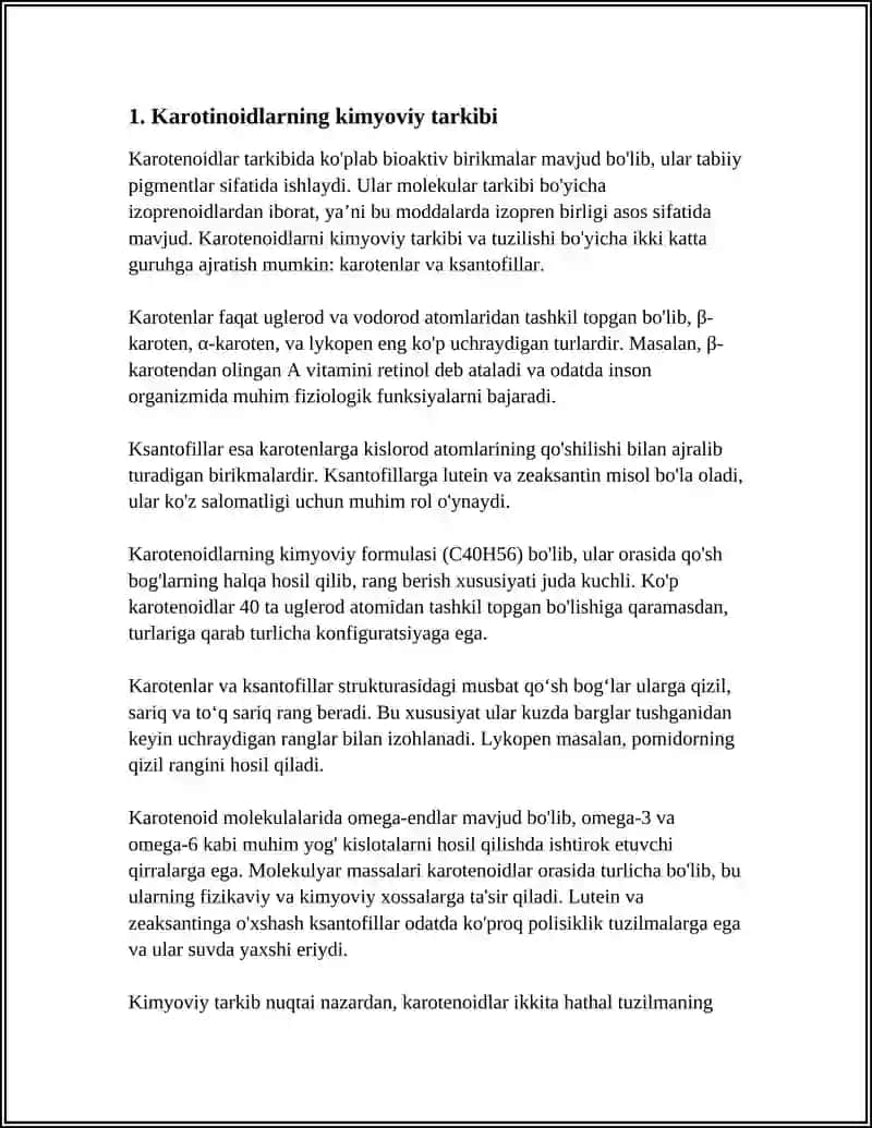 KARATINOIDLAR 3