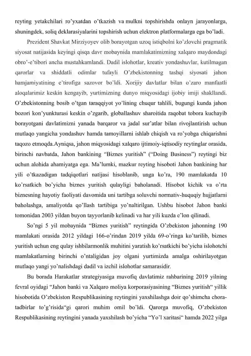 O’zbekiston Respublikasining xalqaro reyting va  indekslardagi o’rni va nufuzining ortib borishi 3