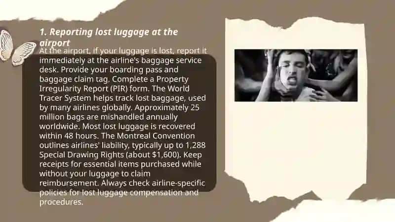 Troubleshooting guide for lost luggage 3