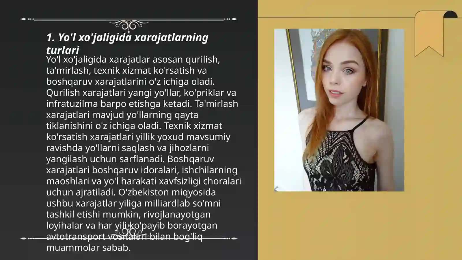 Yo'l xo'jaligida joriy va kapital xarajatlarni moliyalashtirish 3