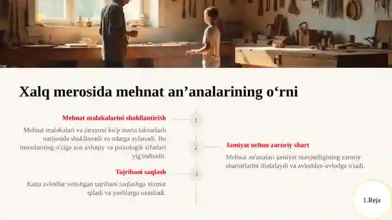O‘quvchilarning mehnat  tarbiyasida mehnat an’analarining o‘rni 3