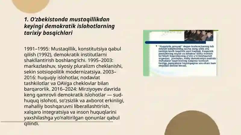 Ôzbekistonning eng yangi tarixi 3