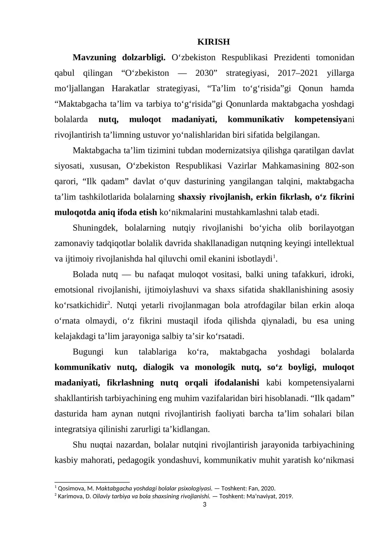 BOGʻCHA YOSHIDAGI BOLALAR NUTQINING KOMMUNIKATIV VOSITA SIFATIDAGI RIVOJLANISHI 3