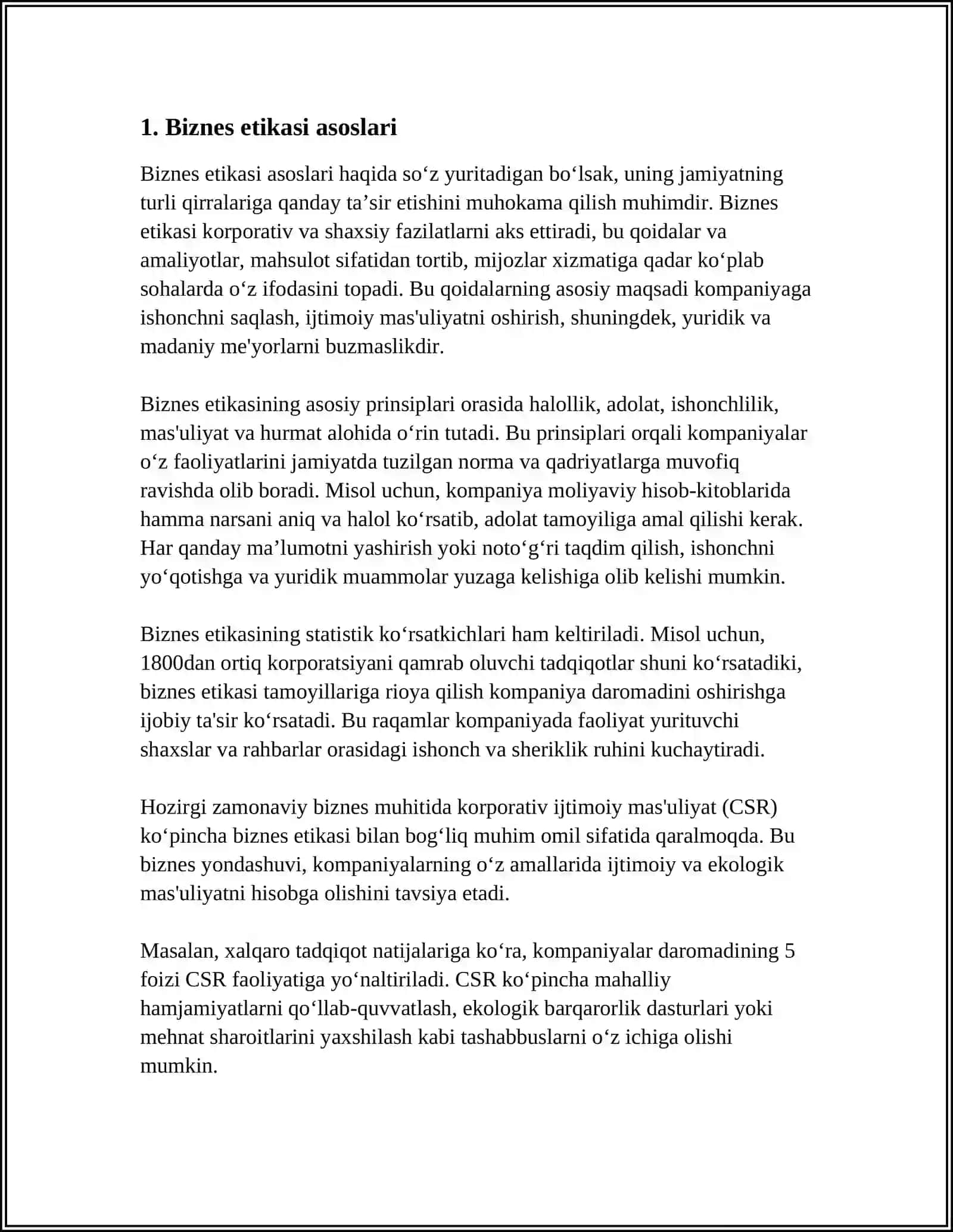 Biznes etikasi asoslari 3