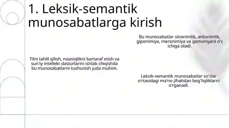 Leksik-semantik munosabatlar 3