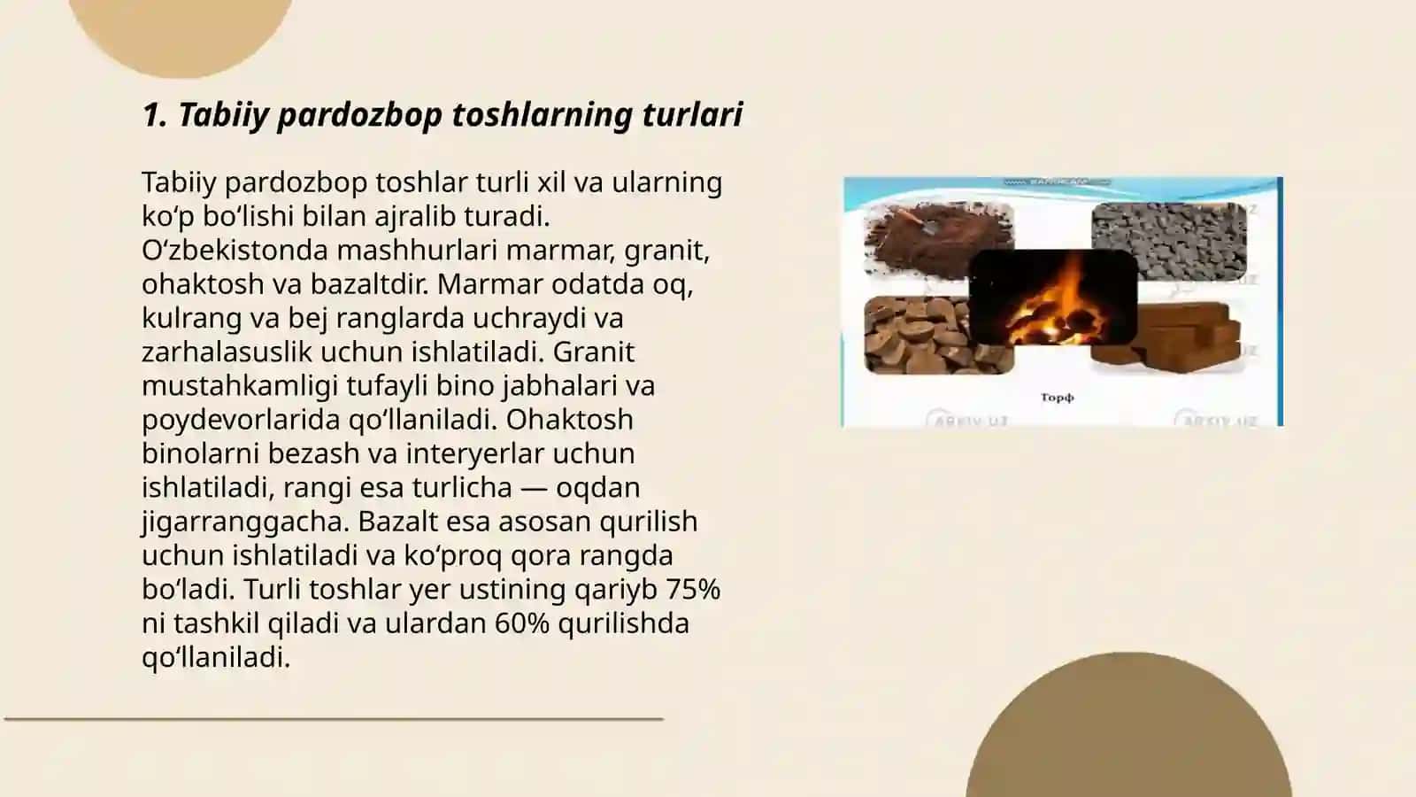 Tabiiy pardozbop tosh materiallarini tayyorlash texnologiyalari 3