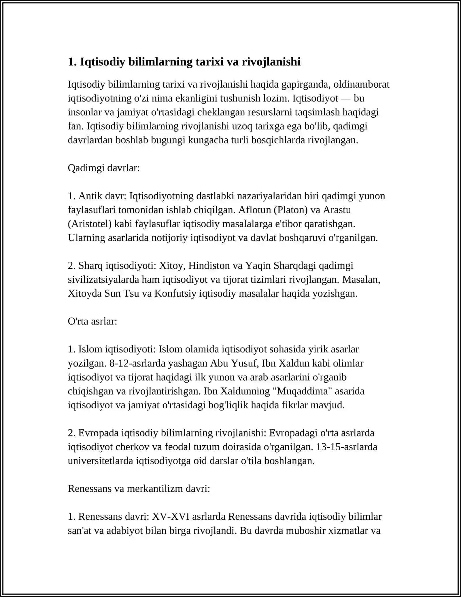 IQTISODIY TALIMOTLAR TARIXINING MAQSADI VA VAZIFALARI 3