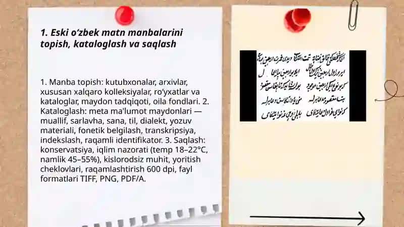 Eski oʻzbek tilining grammatik qurilishiga doir manbalar bilan ishlash 3