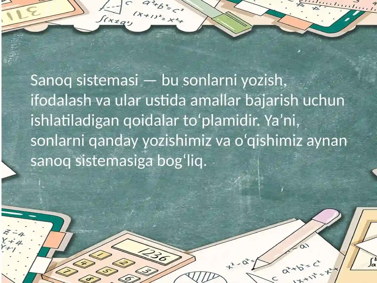 Sanoq sistemalari 3