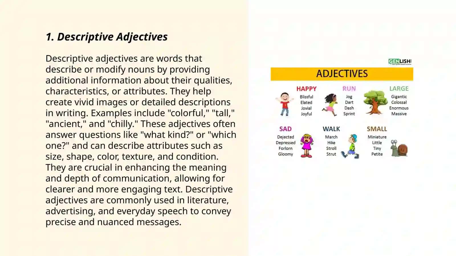 Descriptive Adjectives 3