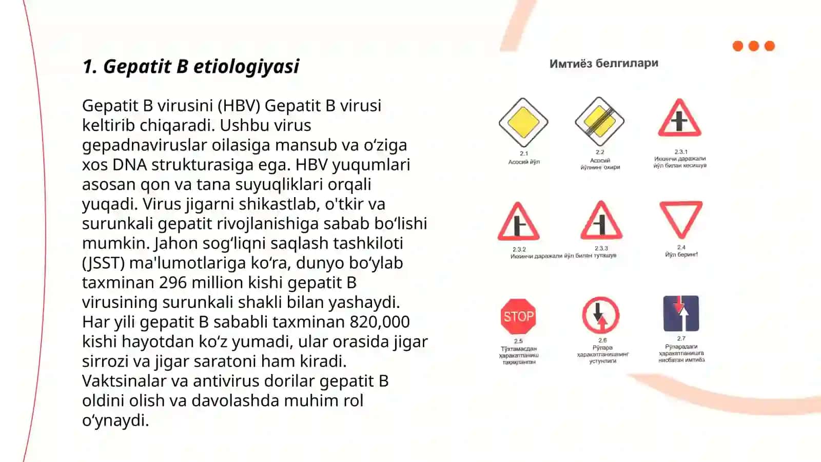 Gepatit "B" kasalligi etialogiyasi,turlari,klinikasi,davolash, tuliq malumot va shu mavzuga oid rasmlari bilan Abduvahobova Gulsanam 129-gruh talabasi 3