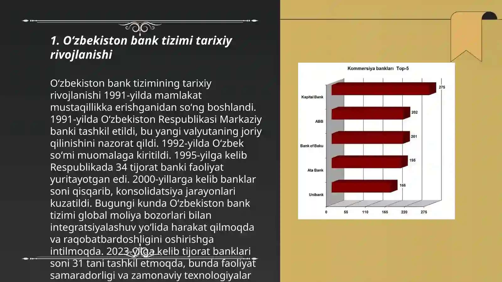 Oʻzbekistonda bank tizimini takomillashtirish yoʻllari 3
