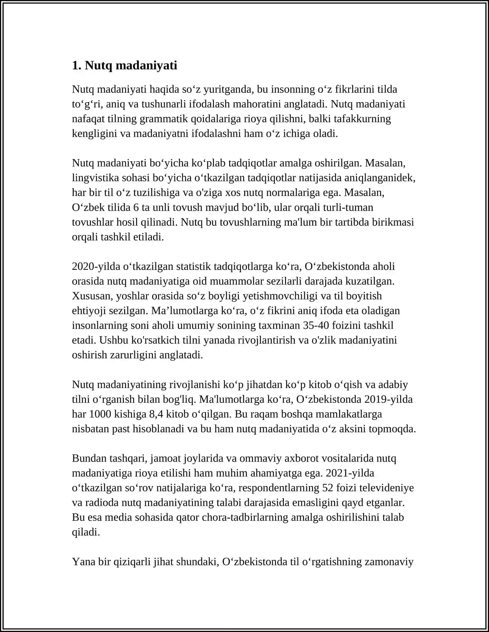 NUTQNING JO'YALIYLIGI. JO'YALIYLIK VA USLUBLAR. NUTQNING IFODALILIGI 3