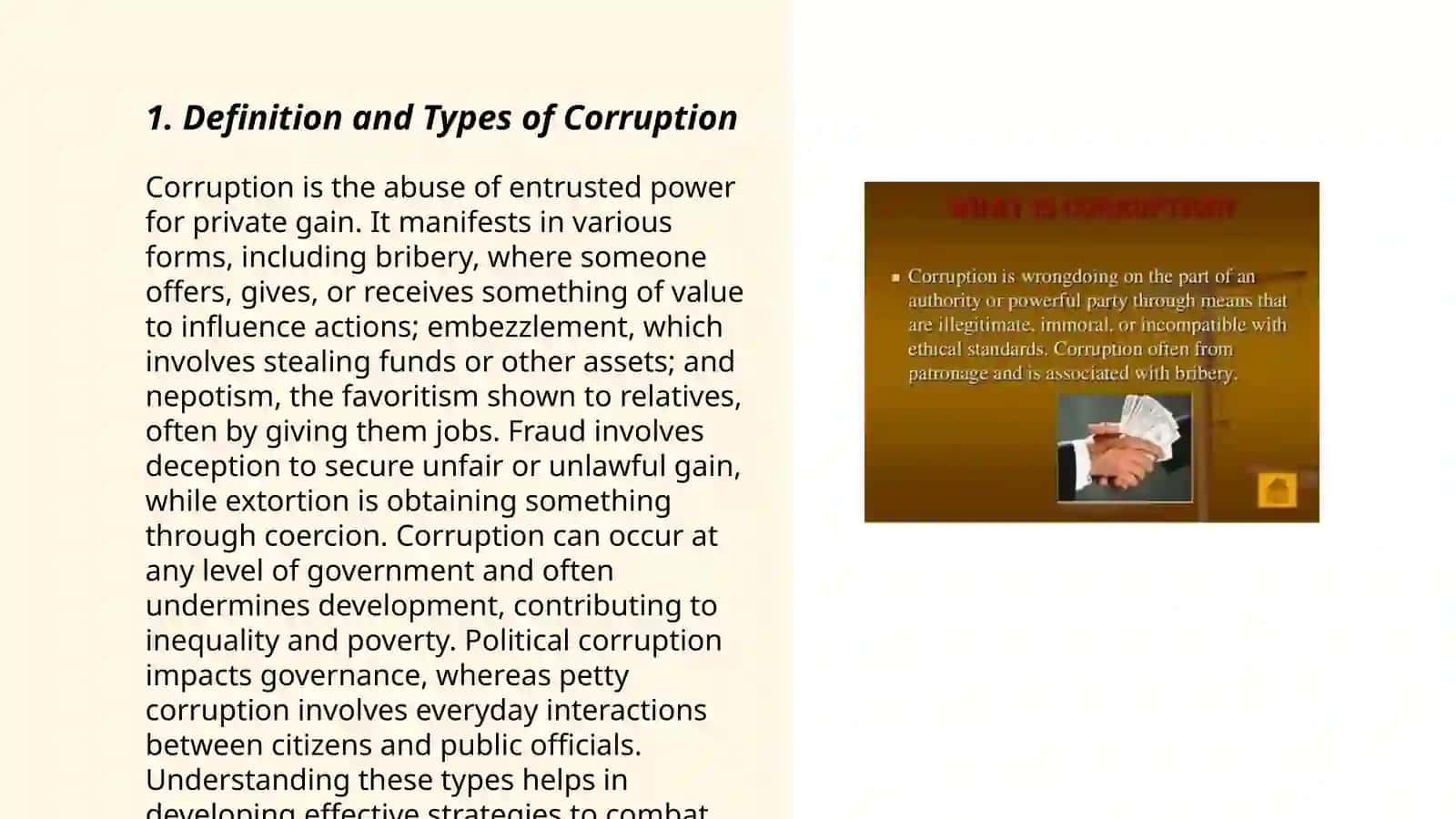 The issue of corruption and its solutions presentation 3