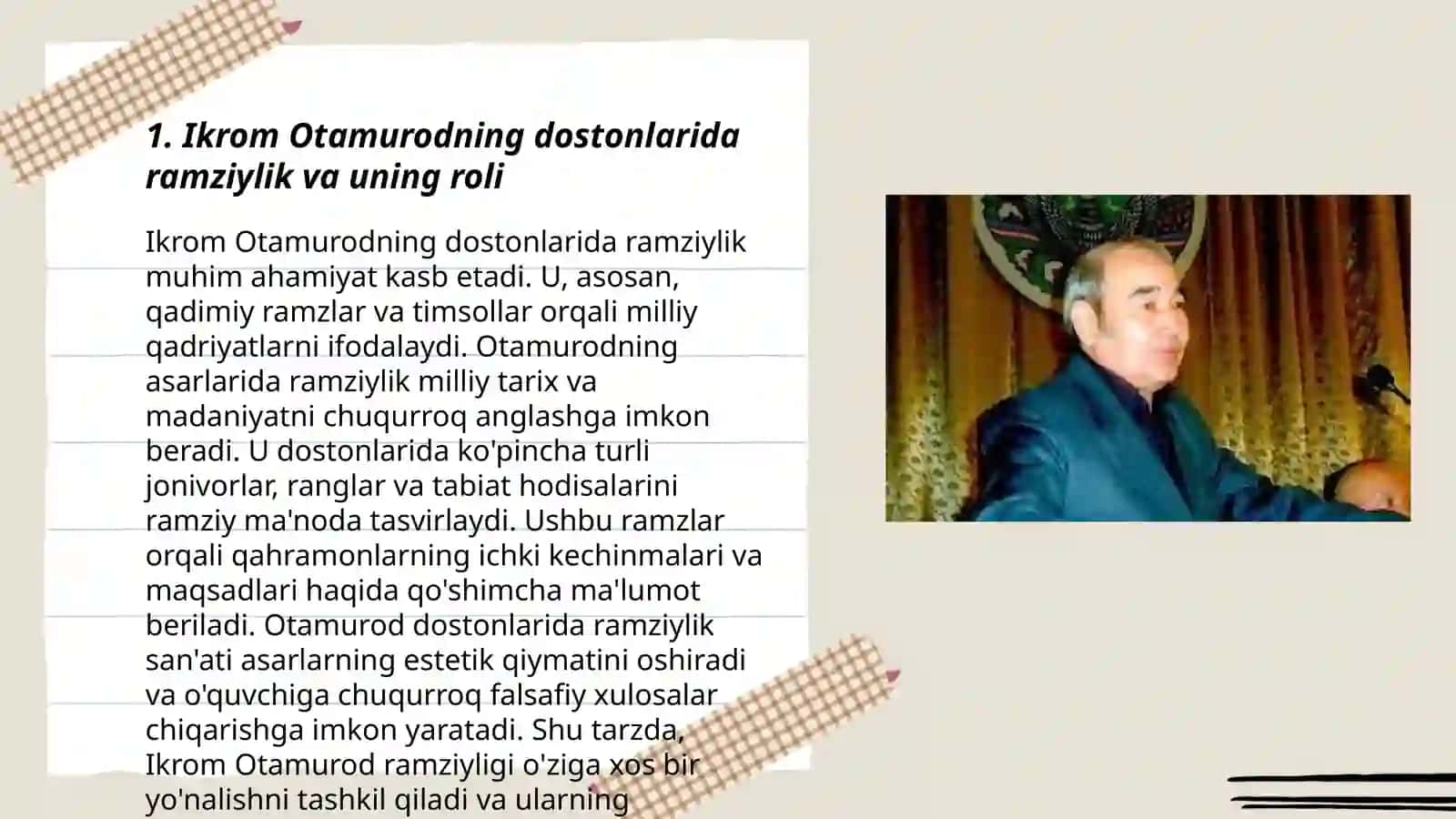 Ikrom Otamurod dostonlarida ramziy mohiyat va tag ma'no 3