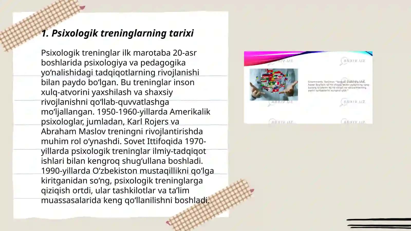 Psixologik treninglar tarixi va guruhiy terapeyaning tashkiliy-uslubiy jihatlari 3