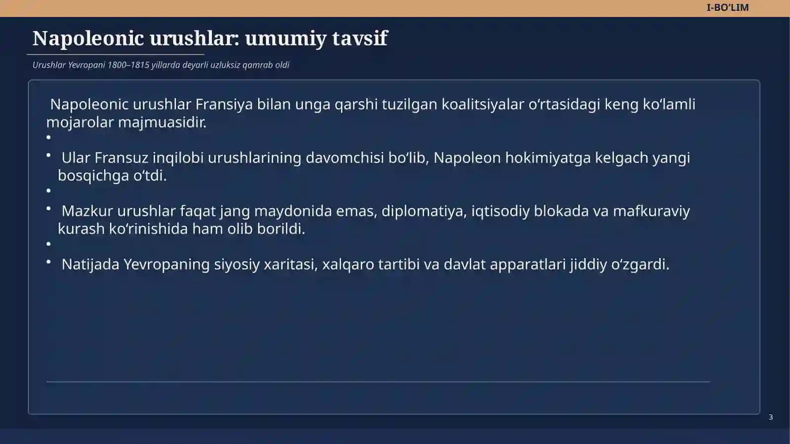 Napoleon I ning urushlari va ularning oqibatlari 3