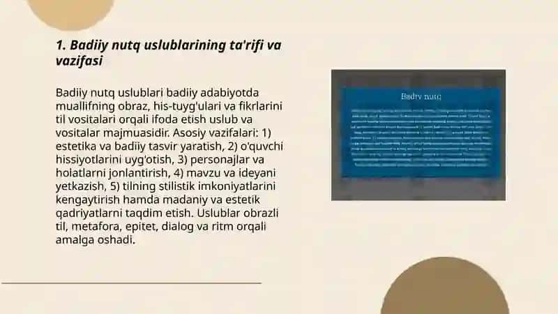 Badiiy nutq uslublari 3