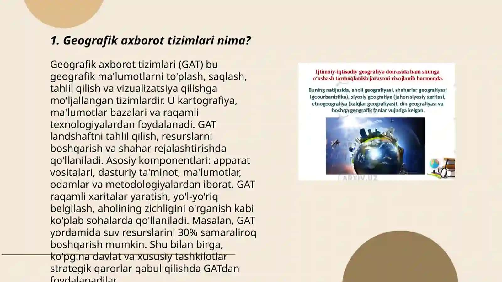 WinGis geografik axborot tizimi haqida tushuncha bering 3