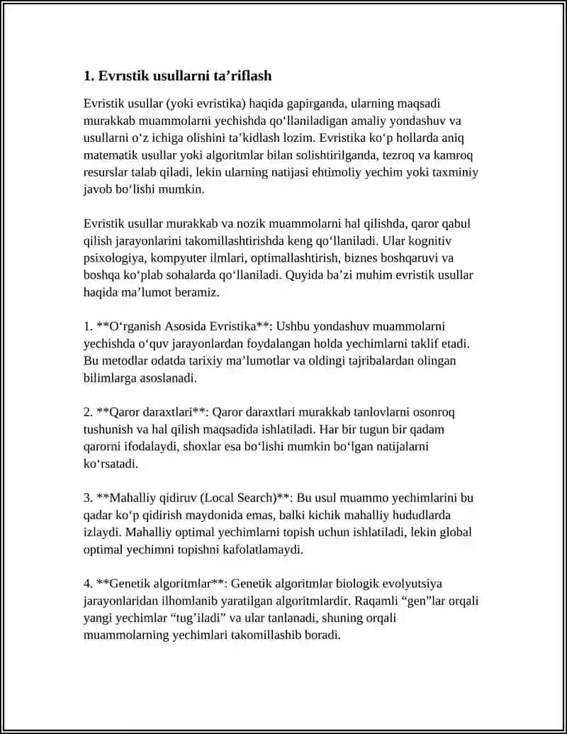EVRISTIK USULLAR HAQIDA TUSHUNCHA, DELFI USULI 3