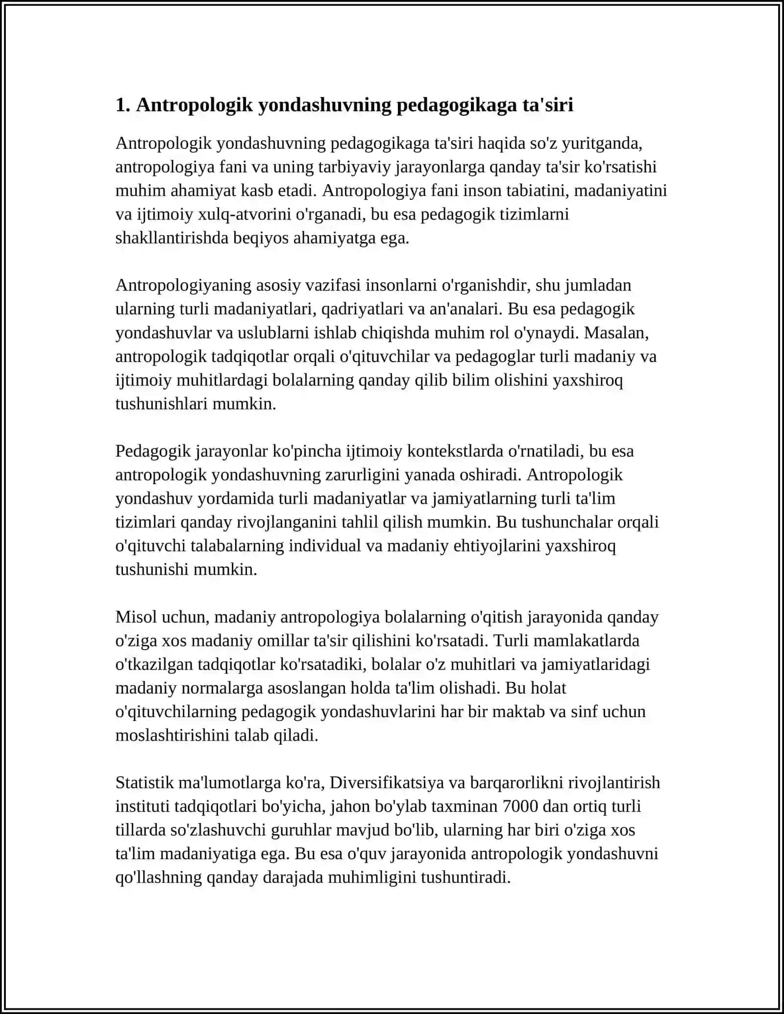 PEDAGOGIK ANTROPOLOGIYA – SHAXS VA JAMIYAT INTEGRATSIYASI OMILI SIFATIDA 3