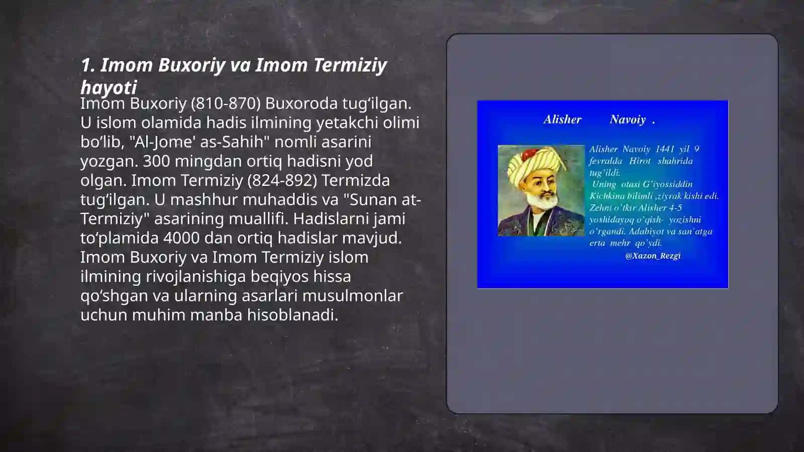 Imom Buxoriy va Imom Termiziyning hadis ilmiga qo‘shgan hissalarining qiyosiy tahlili 3