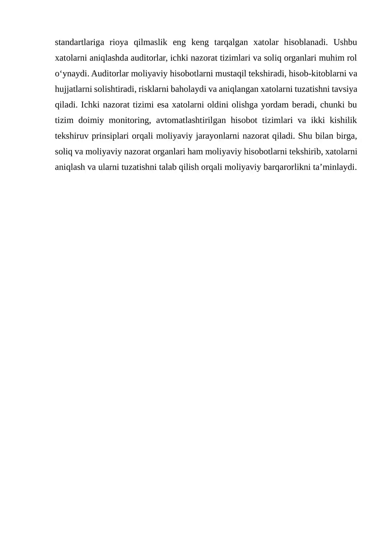 MOLIYAVIY HISOBOTDA XATOLAR VA ULARNI ANIQLASH 3