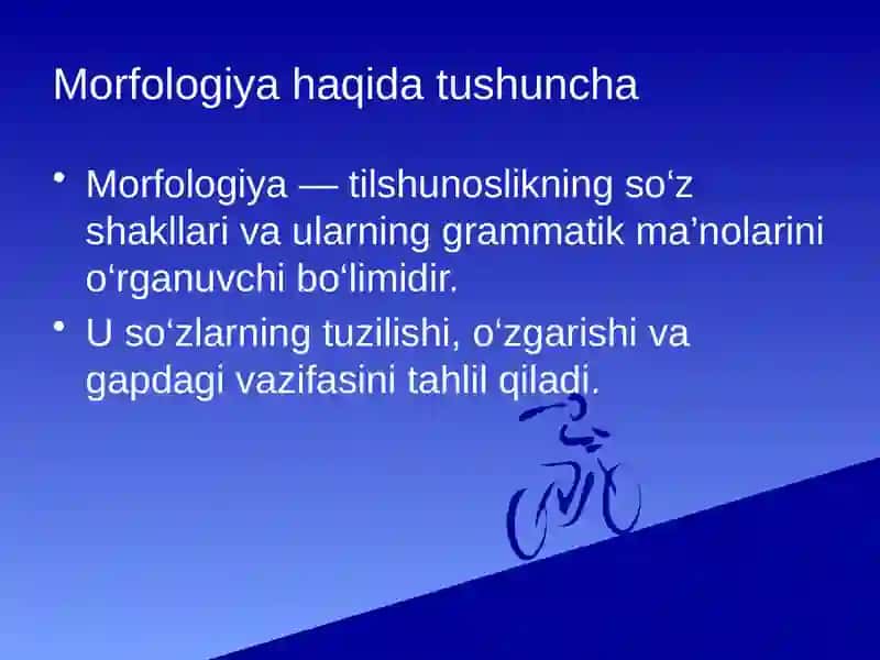 Morfologiya. So‘z turkumlari. Ot haqida umumiy tushuncha. Otlarda son kategoriyasi. Egalik qo‘shimchalari. 3