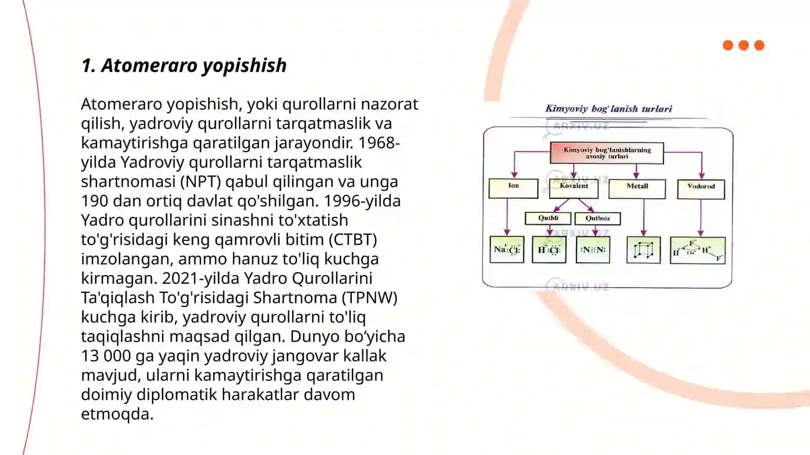Kristallardagi kimyoviy bogʻlanishlar turlari 3