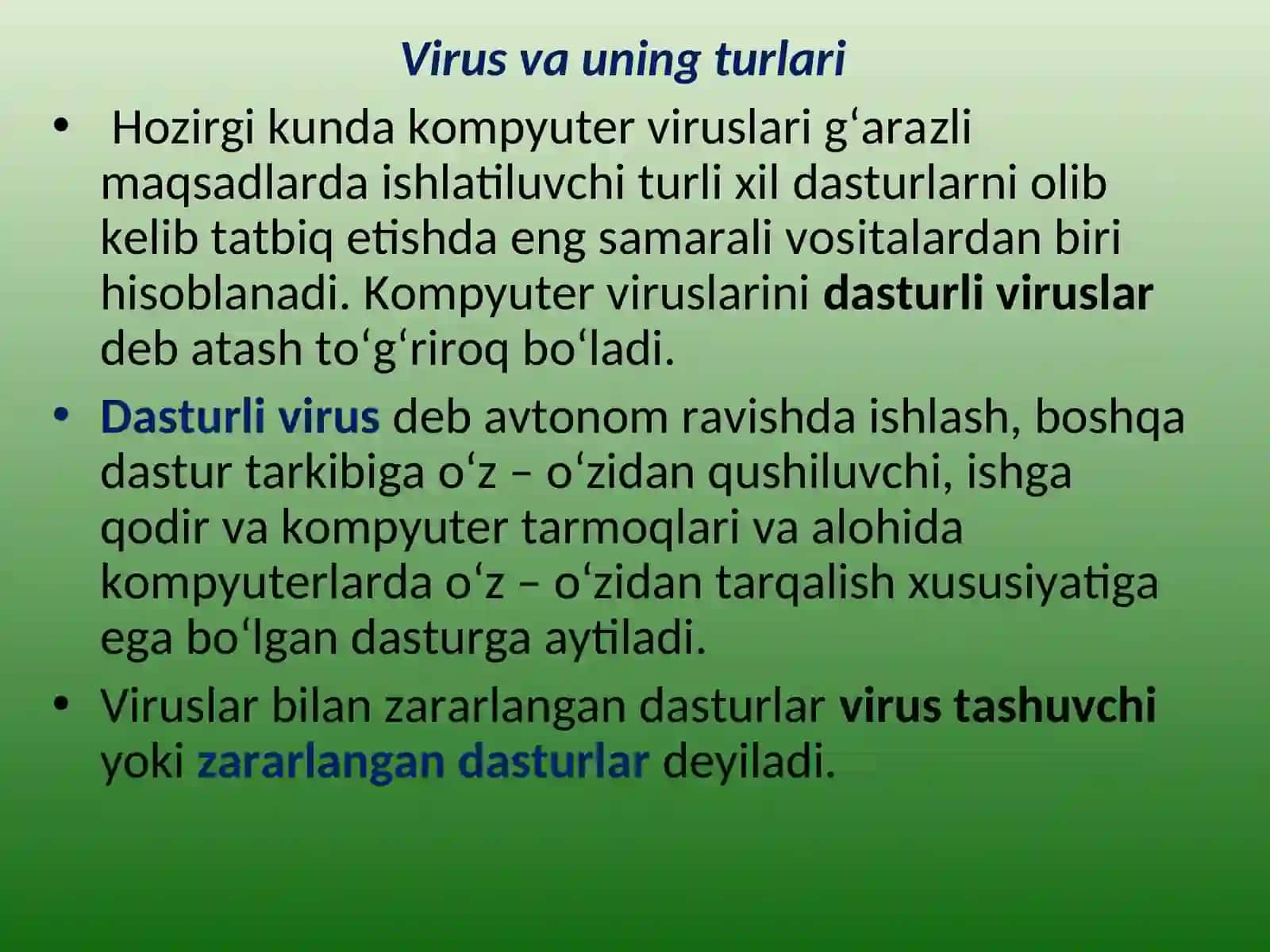ТАҚДИМОТ ИШИ “Информатика” 3