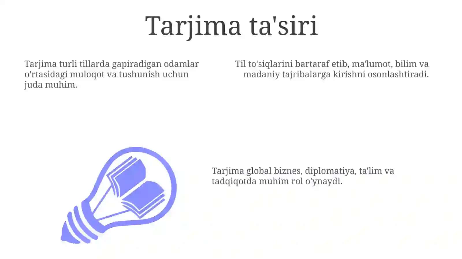 Tarjima afzalliklari 3