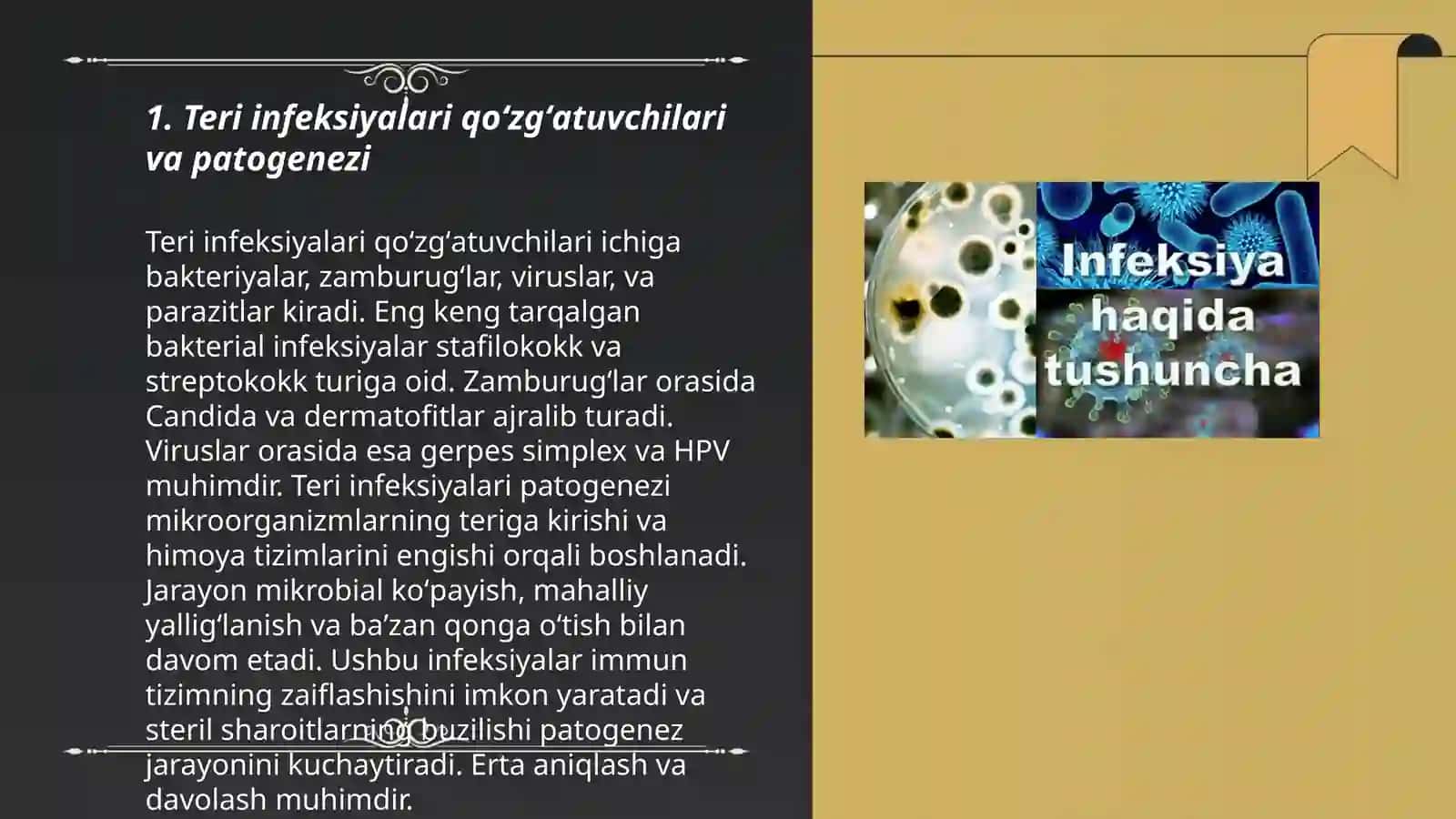 Teri infeksiyalari qoʻzgʻatuvchilari va patogenezi 3
