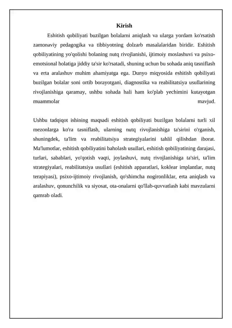 Eshitishda nuqsoni bulgan bolalar tasnifi 3