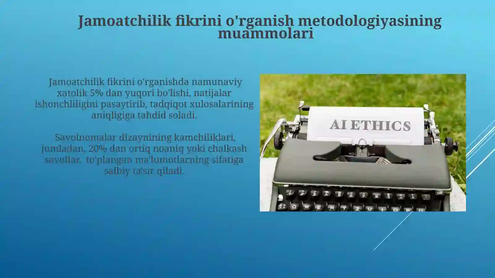 Jamoatchilik fikrini tadqiq etishning uslubiy muammolari 3