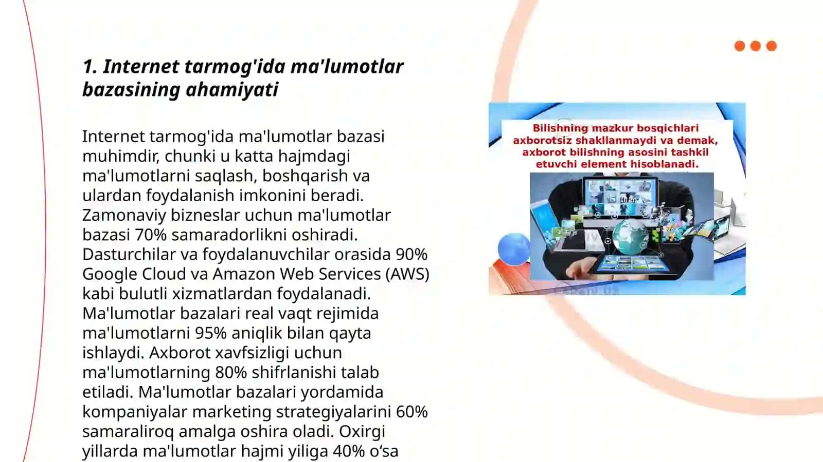 Internet tarmoğidagi malumotlar bazasini dasturiy tizim vositalari yordamida yaratish 3