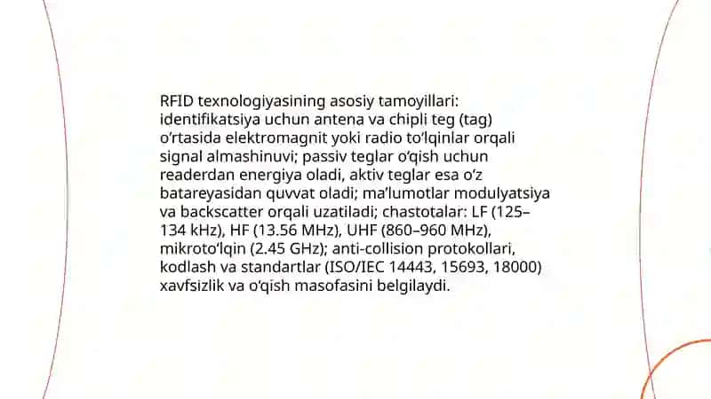 RFID texnologiyasi va uning texnik taʼminoti 3