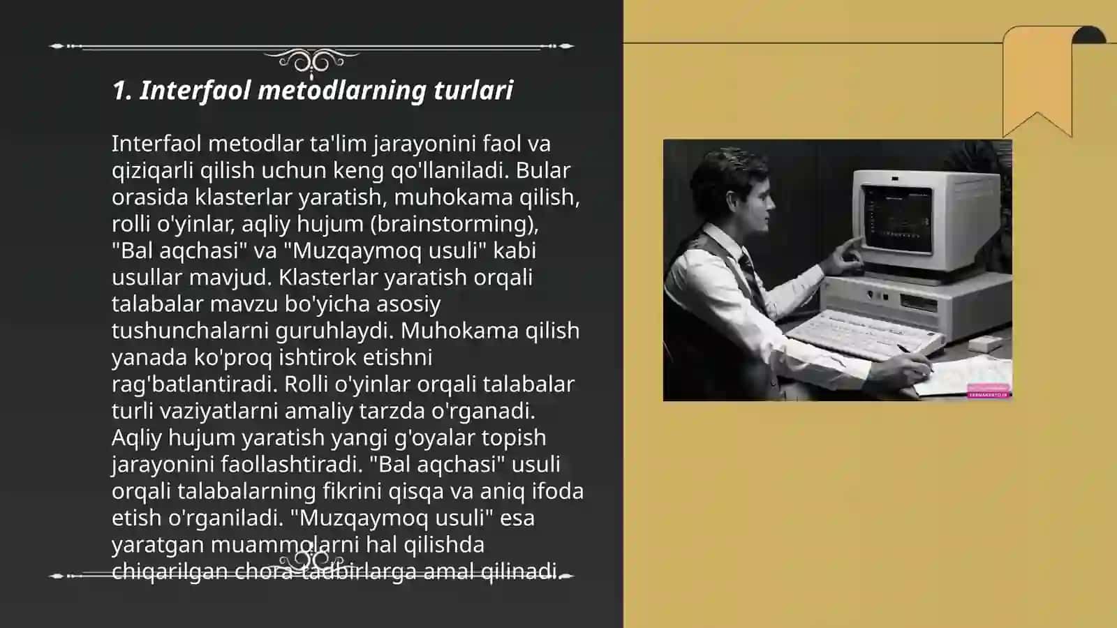 Taʼlimda interfaol metodlarni qoʻllash texnologiyalari 3
