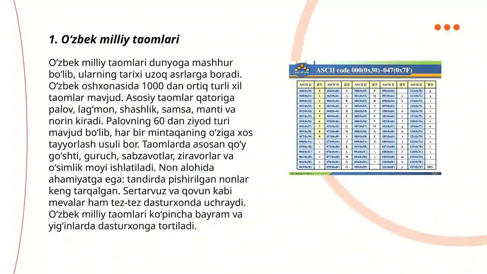 Oʻzbek milliy taomlari 3