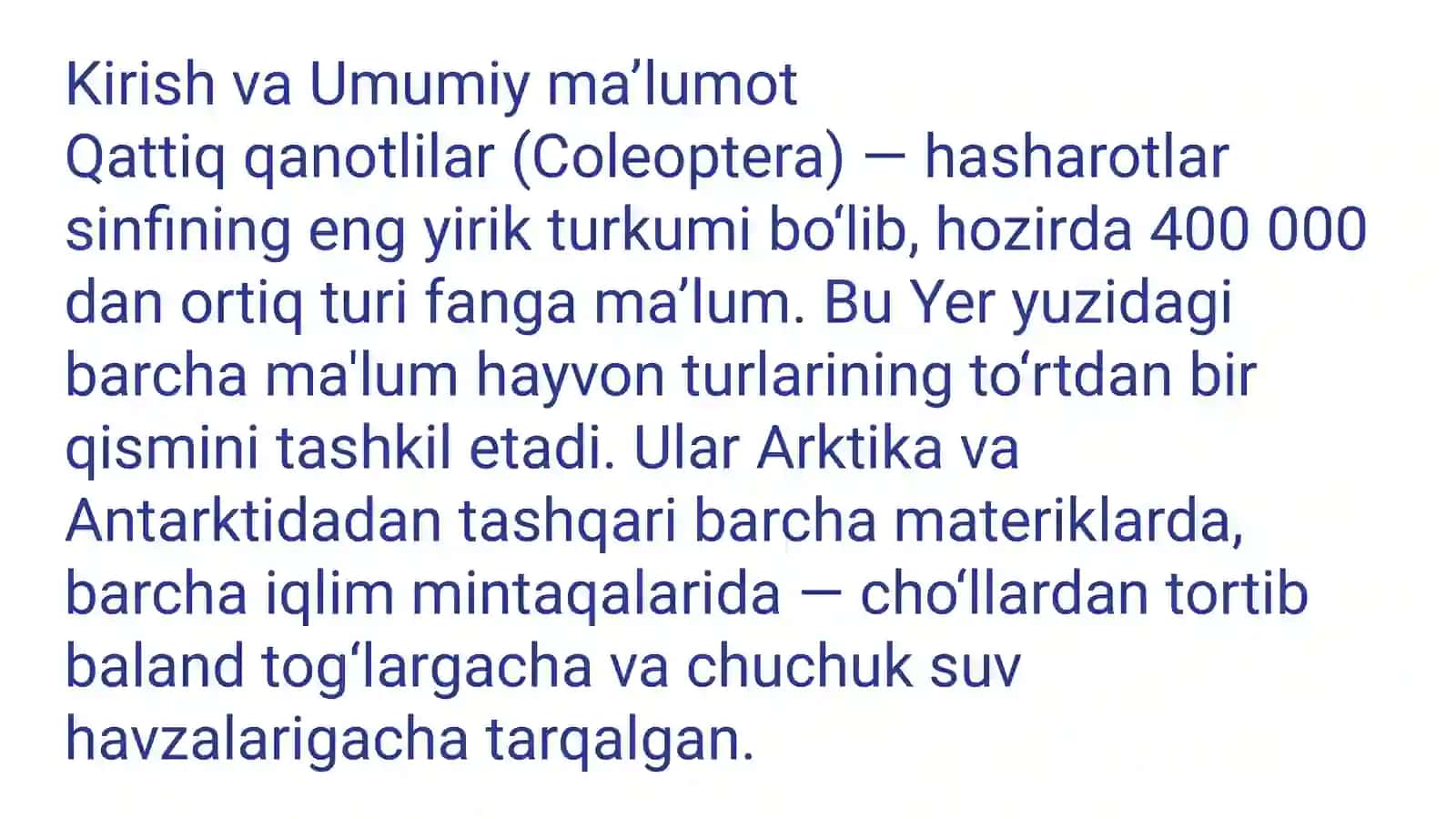 Qattiq qanotlilar (Coleoptera) turkumi va ularning ahamiyati 3
